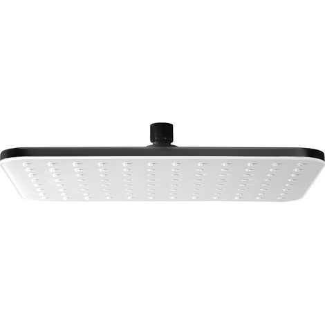 Regendusche Bernstein Duschkopf rechteckig NT201 30x22cm Schwarz