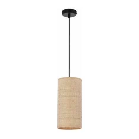 Suspension Candellux Fleri E27 60W tissu crème/noir