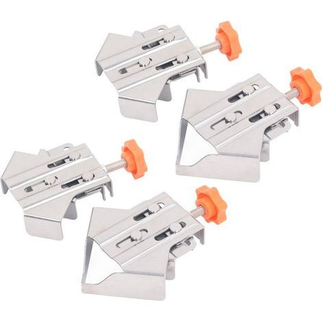 4Pcs Pince d'angle en acier inoxydable réglable à 90 degrés, ouverte et fermée, pour le travail du bois (1/5)