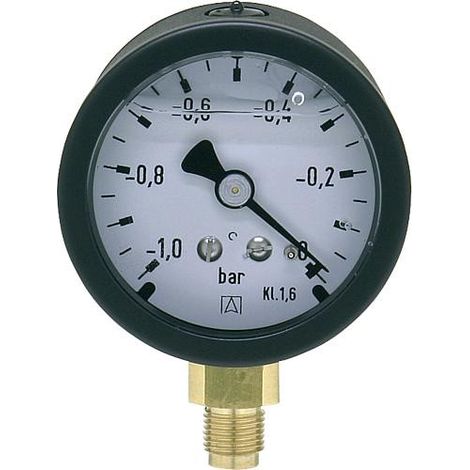 vacuometre diametre 50, 1/8" dessou 1-0bar avec glycerine,