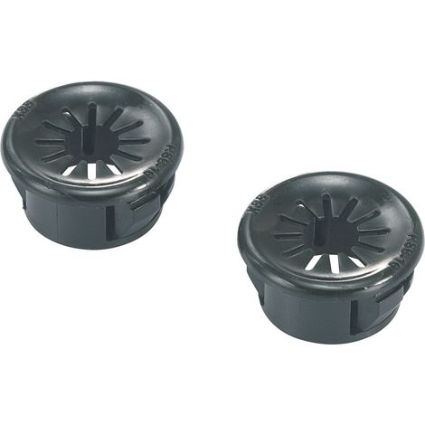 TRU COMPONENTS TC-RSBR21203 Kabeldurchführung   Klemm-Ø (max.) 16.7 mm  Polyamid Schwarz 100 St.