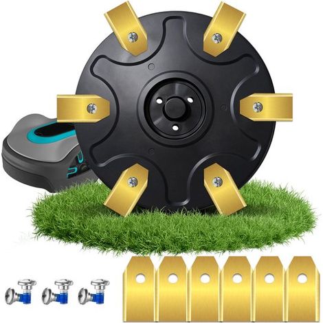 Plateau de lames pour tondeuse robot gazon à plateau rotatif - compatible avec gardena Smart Sileno City 600 / 250 / 400 / 500 / Sileno City 250 / 400 (1/5)