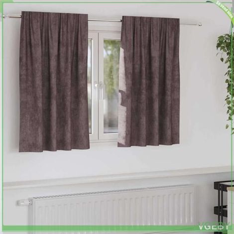 Rideaux en velours - FAFEISY - 4107693 - Marron - 140 x 140 cm - Occultant (1/5)