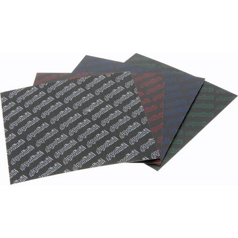 Placa de membrana de carbono Polini, 2 láminas, 110x110 mm, 0,45 mm (roja)