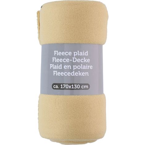 Couverture polaire 170x130 cm (jaune) (1/3)