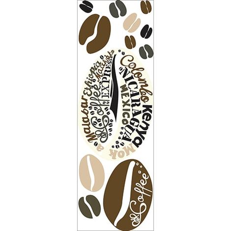 Sticker Réfrigérateur Trompe l'oeil Toile de Jute, 59,5 cm x 180 cm, Décoration Intérieure (1/2)