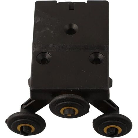 Poulie de porte coulissante avec roue en nylon pour un mouvement latéral efficace et kit de guidage à rouleaux stable (noyau de roue supérieur) (1/4)