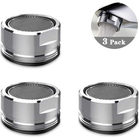 M24 Faucet Aerator, 3-Piece Faucet Filter Accessories, Diffuser, Faucet Filter for Kitchen and Bathroom (1/5)