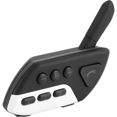 Casque Bluetooth Moto Intercom Écouteur Réduction de Bruit 120km/h Équipement de Conduite Blanc (1/5)