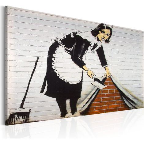 Tableau Imprimé "Maid in London - Banksy" 60 x 90 cm (1/2)