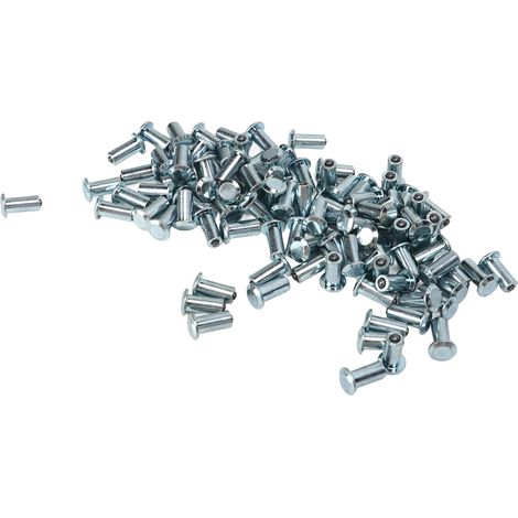 Lot de 100 clous de pneu antidérapants robustes pour quad, SSV, chariot élévateur et véhicule tout-terrain, argentés, 14 mm (1/5)