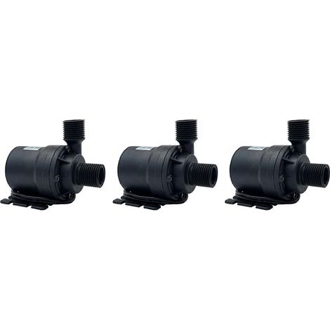 Pompe à eau submersible portable 3 x 1000 L/h, 8 m, 12 V CC, avec moteur sans balais, pour systèmes de refroidissement, fontaines et mini chauffe-eau. (1/5)