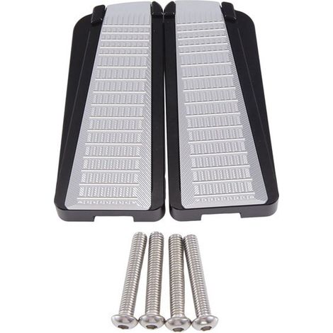 1 set of colors: silver + black Material: metal motorcycle pedals, pedals for front wheel modification.--BIEMMEDUE (1/5)