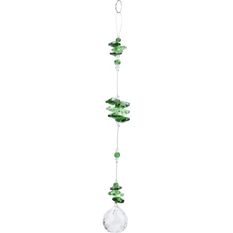Prisme En Cristal K9 Suspendu Fait Main Pour Lustre Et Décoration De Fenêtre Vert 1 Pièce (1/5)