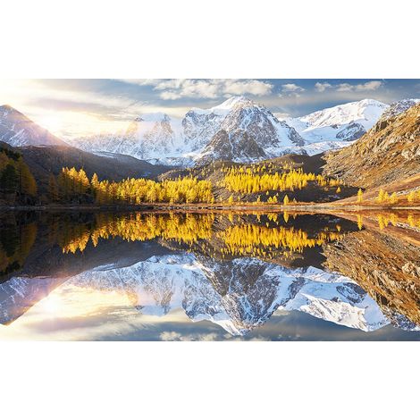Affiche design paysage lac et montagne, 60x40cm - made in France (1/5)
