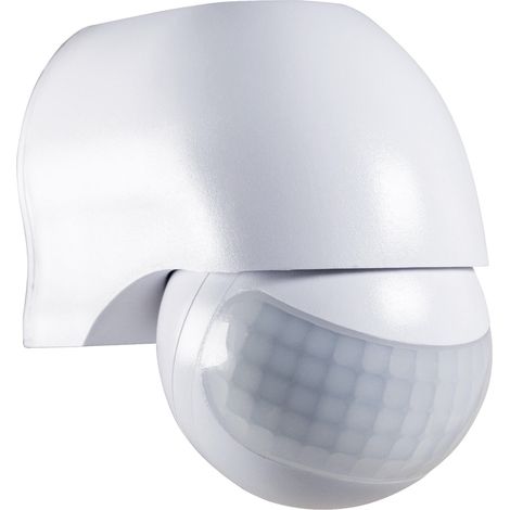 Tibelec – Détecteur de mouvement infrarouge blanc IP44 – Portée 12m – Angle de détection 180° – Installation murale ou plafond – Garantie 5 ans (1/5)