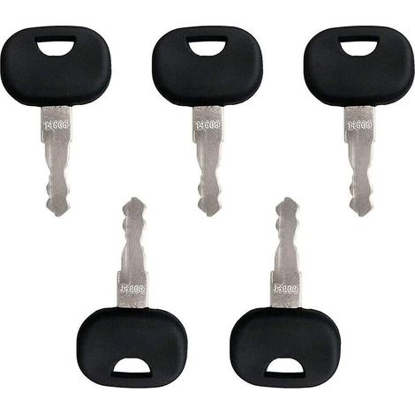 Clé 14603 - Lot de 10 clés de contact de rechange compatibles avec Fendt, Claas, Liebherr, Zetteleyer, Deutz, Manitou, New Holland, pelles hydrauliques, chargeuses, etc. (1/5)