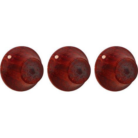 3 Boutons de Guitare en Acajou Naturel - Contrôle du Volume - Écologique et Durable (1/5)