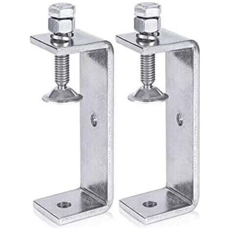 2Pcs Serre Joints C 100MM, Pince C Acier Inoxydable, Pince en C Pince à Bois avec Larges Ouvertures de Mâchoire pour Soudage Charpentier Montage Domestique, l'Ébénisterie