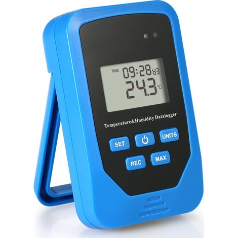 Enregistreur de température et d'humidité, thermohygromètre électronique Atelier, entrepôt industriel, laboratoire, chaîne du froid Mesure de la température du point de rosée (1/4)