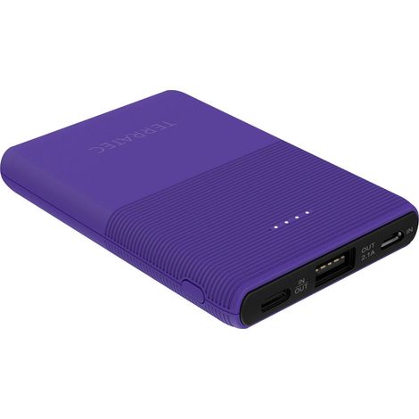 Terratec P50 Powerbank (batterie supplémentaire) 5000 mAh LiPo bleu Y716802 (1/4)