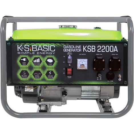 Generatore a benzina K&S BASIC 2200W 7 cv AVR porta 12V KSB 2200A (1/5)