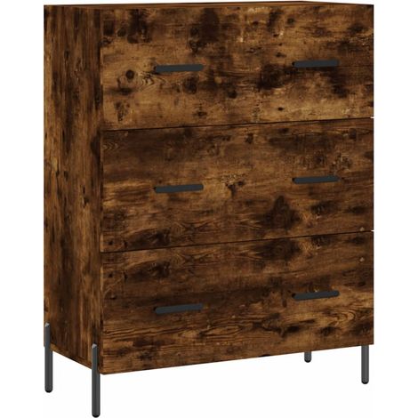 Maison Exclusive - Credenza Rovere Fumo 69,5x34x90 cm in Legno Multistrato