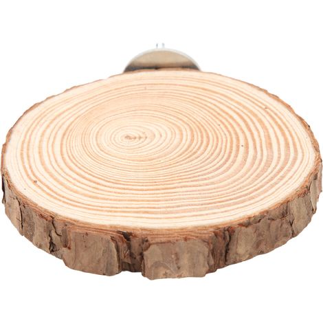 Perchoir rond pour oiseaux, support en bois naturel pour oiseaux de cage, perroquets mordeurs, 5-6 (1/5)