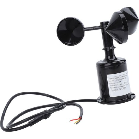Anémomètre de vitesse du vent, capteur de surveillance de haute précision 5V, détecteur de mesure avec câble d'extension de 2,62 pieds (1/5)