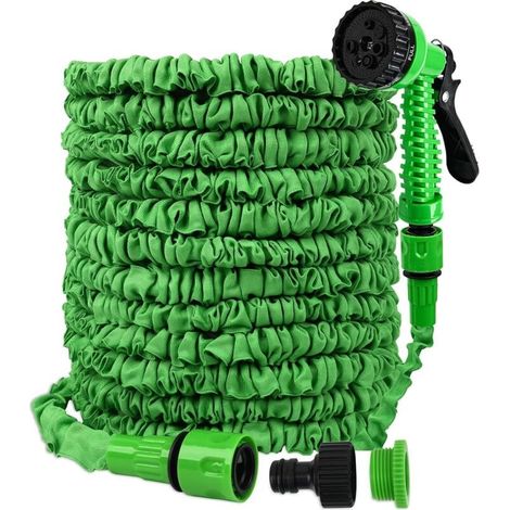 Tuyau arrosage extensible 30m, flexible avec pistolet 7 fonctions, pour jardin et voiture (1/5)