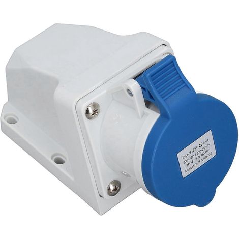 Industrieller elektrischer 3-poliger Stecker, 32 A, 2P+E, IP44, wasserdicht und staubdicht, 220–250 V