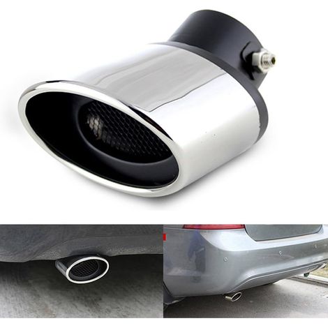 Tubo de Escape de Escape 1pc Tubo de Cola Silenciador Trasero Acero Inoxidable End Trim (1/5)