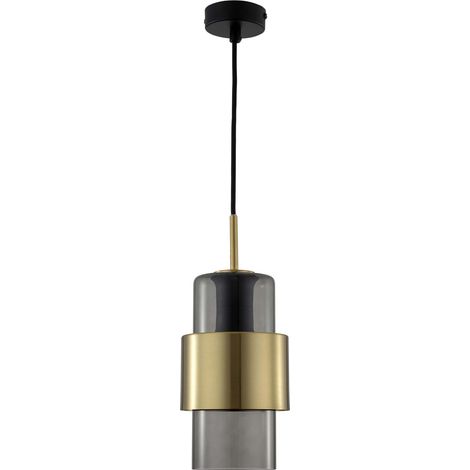 Lámpara colgante Miele 1 E27 color oro, modelo LP-866/1P L SM/GD (1/5)