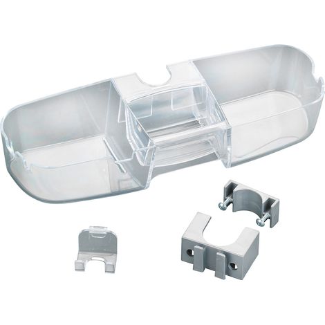 WENKO Duschstangencaddy Premium, Plastik, 7,5x12x36cm, Transparent (1/5)