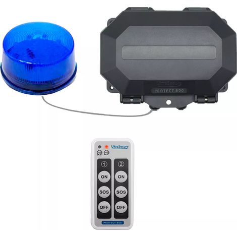 Récepteur extérieur armable sans fil 800m avec flash bleu et télécommande multi-fonction - Durée réglable (PROTECT 800) (1/5)