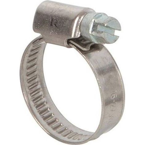 Collier de Serrage Inox 9 mm - Lot de 2 - 16-27 mm - Résistant et Durable - D-Work (1/2)