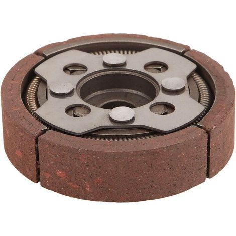 Frizione per mini motozappa 48F rossa, resistente all'usura, blocco frizione a 4 ganasce per coltivatore, ricambio per attrezzi da giardinaggio a motore, compatibile con trapano (1/5)