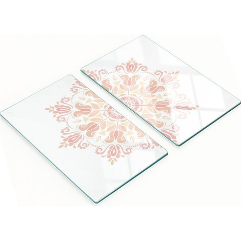 Tablas de cortar de vidrio para cocina con adornos decorativos gr谩ficos 2x30x52 cm