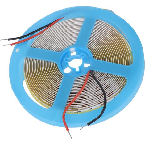 Bande LED COB flexible 12 V, auto-adhésive, IRC 90, lumière blanche uniforme, 110 lm, 5 m, 6000 K (1/5)
