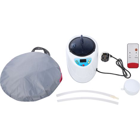Sauna vapeur pliable 2L avec machine à vapeur portable, salle de bain vapeur maison, prise UK 220V (1/5)