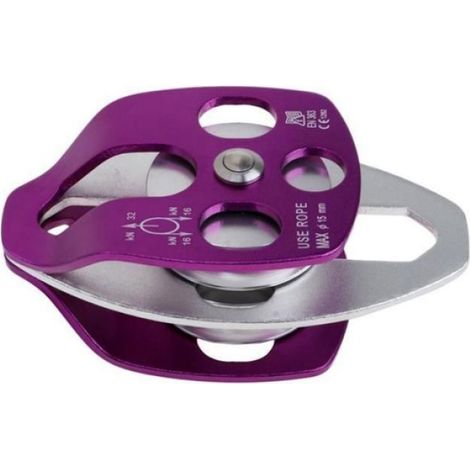 Poulie Double - 360° Rotation - Pour Corde Jusqu'à 15 mm - Système de Traction et Levage en Extérieur - 1 Pièce (1/5)