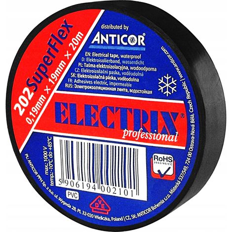 Nastro isolante elettrico SuperFlex 19x20 (1/2)