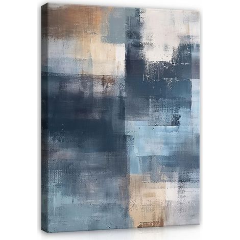 Peinture abstraite moderne sur toile Murale pour chambre salon 100x70 (1/3)