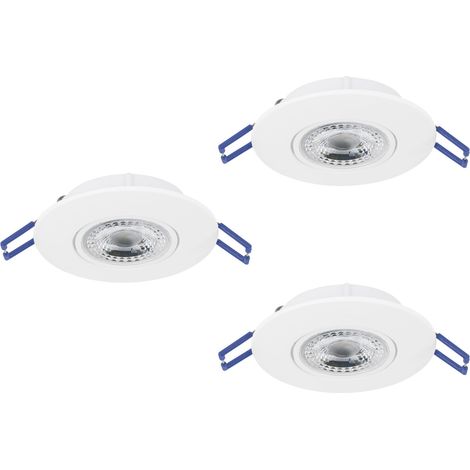 Faretto Incasso Moderno Gedrez Plastiche Bianche Trasparente Led 4,9W 1560Lm