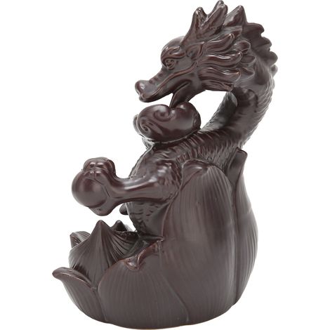 Brûleur d'encens dragon à reflux, porte-encens, objet de décoration artisanale, cadeau (1/5)