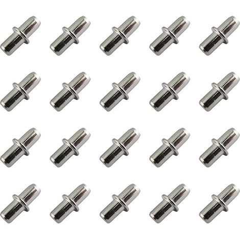 Lot de 20 Support Etagere 5 mm-Supports d'étagère-Taquets pour étagères-Support de planche-pour Meubles, Armoires. (1/5)