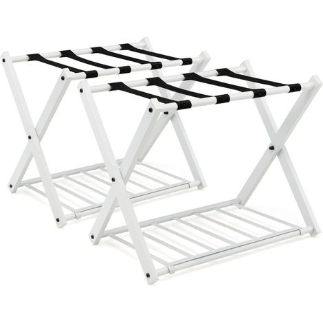Faltbarer Gepäckträger, 2-stöckig, Eisen, Tragkraft 60 kg
