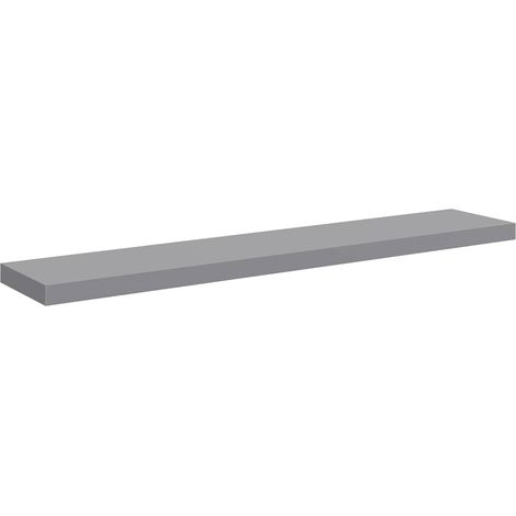 Maison Exclusive - Schwebendes Wandregal Grau 120x23,5x3,8 cm MDF