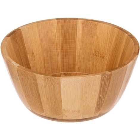 Saladier en Bambou de 19 cm de diamètre - Modèle Five, Bol à Salades Écologique et Durable