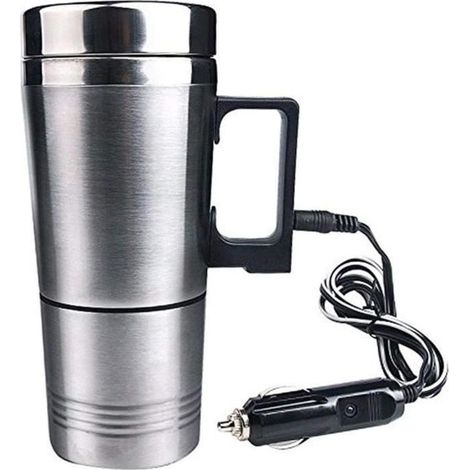 Thermos Électrique,12V Voiture Électrique Bouilloire Tasse Voyage En Acier Inoxydable,Bouilloire Électrique Pour Voiture - Co[H916] (1/4)